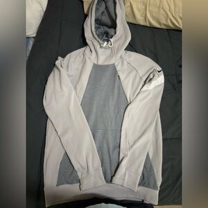 Nike Gray and Light Gray Hoodie DRI FIT TRAINING HOODIE 50% OFF YOGA